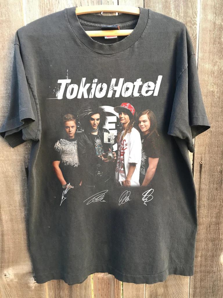 Футболка с коротким рукавом группы Tokio Hotel Унисекс Мужская Женская S-5XL HA1136