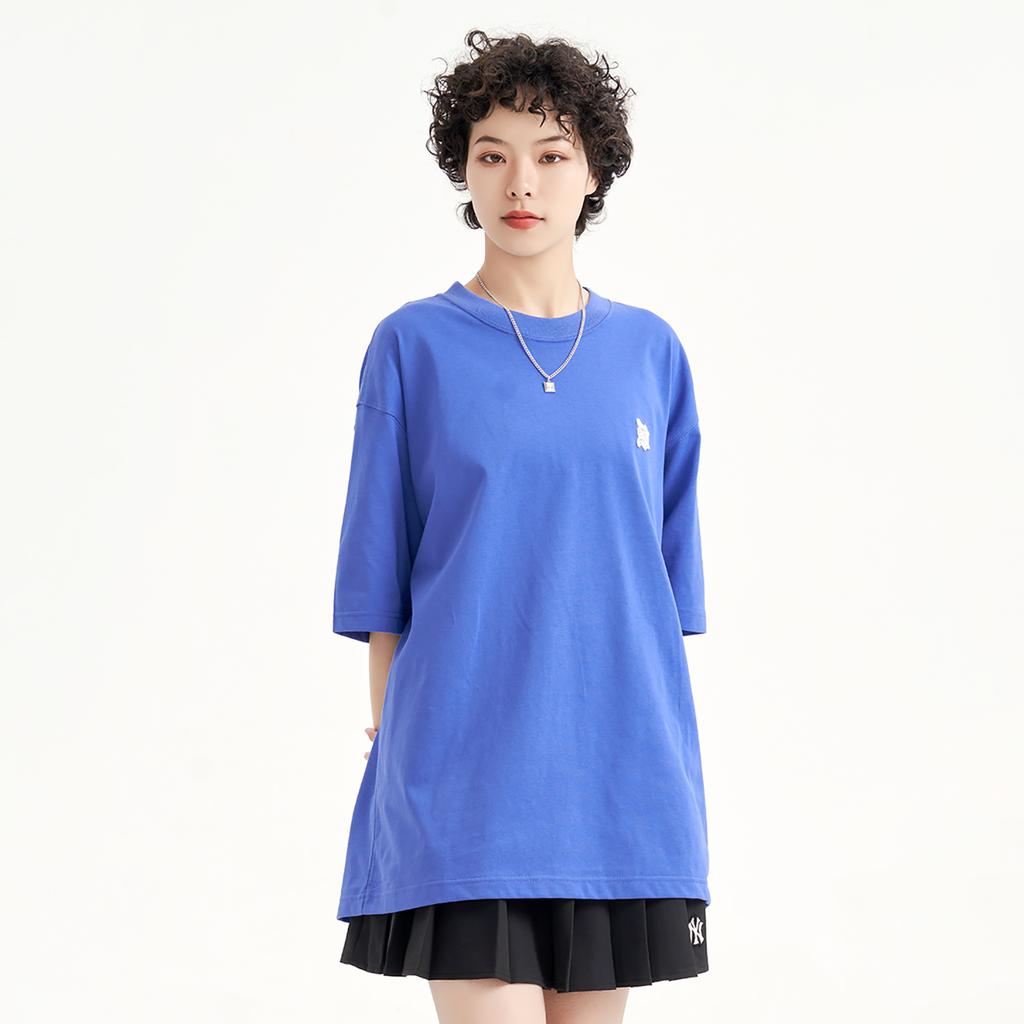 Новая футболка с втачным рукавом MLB Унисекс Фиолетовая 3ATSB0233-46PPS