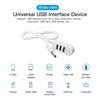 USB-концентратор 1.1 Многопортовый USB-разветвитель Адаптер Кабель 1.1м 1.1м Мини-хаб Для ПК Ноутбука USB-хаб Удлинитель Кабель Компьютерные Аксессуары