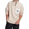 adidas RYV Half Zipper Solid Color Casual Sports Pink Men's GN3277