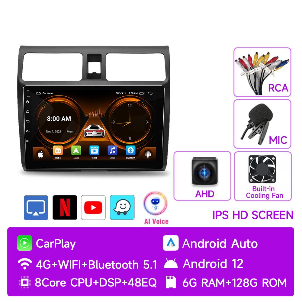 JIUYIN AI Голосовое 2 din Android Авто Радио Для Suzuki Swift 2003 - 2010 Carplay 4G Авто Мультимедиа GPS 2din автомагнитола