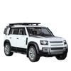 1/18 Scale Land Rover Defender SUV Alloy Large Size Scale Car Model Diecast Metal Sound and Light Collection Children Toy Vehicles Gifts