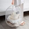 Складная ручная корзина для белья Сетчатая корзина для хранения грязной одежды Бытовой органайзер для одежды