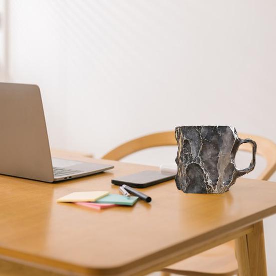 Кофейные кружки, искусственный хрусталь, минеральная кофейная кружка, 11 унций, смоляная чайная кружка для домашнего офиса, термокружка для питья из искусственного хрусталя, подарок для любителей кофе