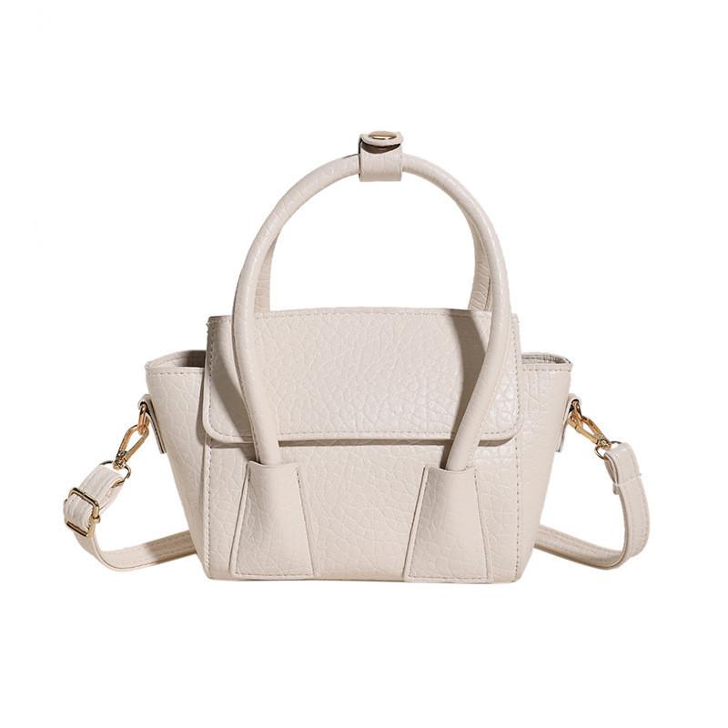 Versatile Women's Shoulder Bag Fashionable Trendy Handbag Commuter Work Texture Small Square Bag