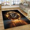 3D Ковер Bitcoin Виртуальная Валюта NFT для Спальни Гостиной Дома Декор Дивана, Детская Игра Большой Декоративный Напольный Коврик