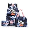 3Pcs/Set Chainsaw Man Kawaii Casual School Bag Colorful Backpack Set Girl with Lunch Bag for Women Student Teenager Rucksack Pencil Case