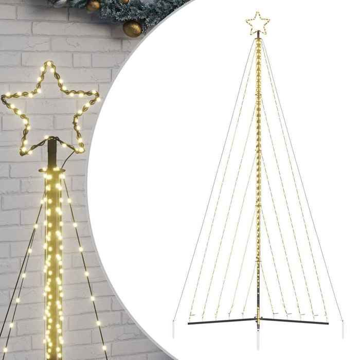 VidaXL LED Christmas Tree 570 LEDs Warm White 399 Cm, Christmas Light, LED Christmas Light, Outdoor Christmas Light, 4016440
