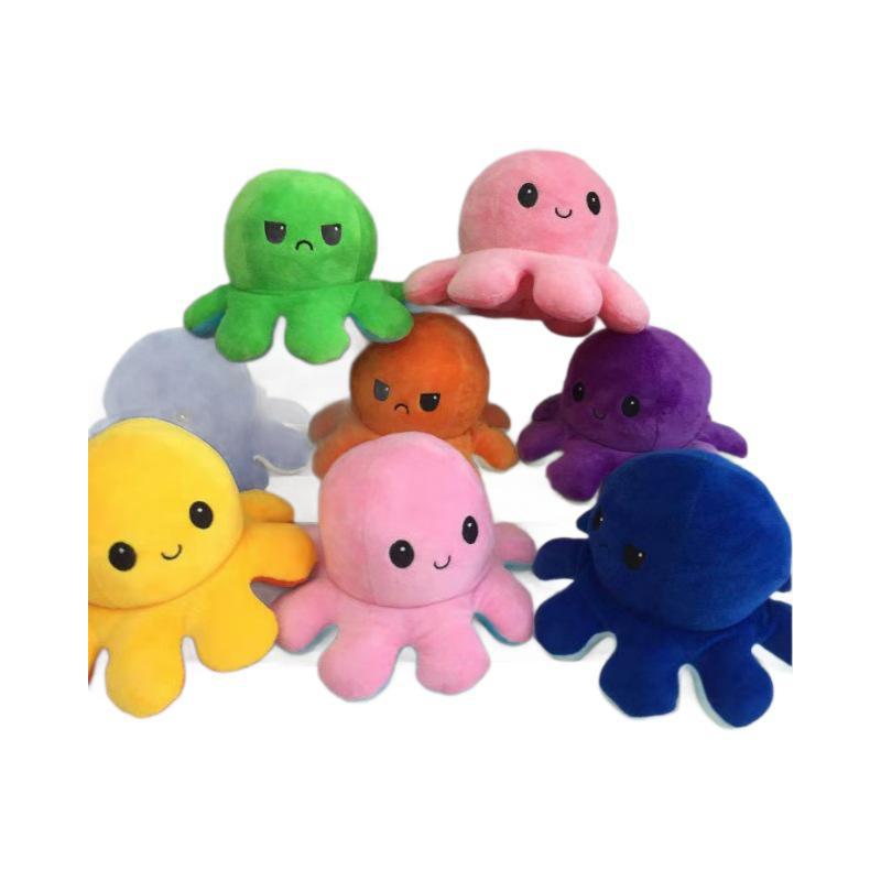 Creative Double-Sided Flip Octopus Plush Doll – Cute and Funny Children's Gift