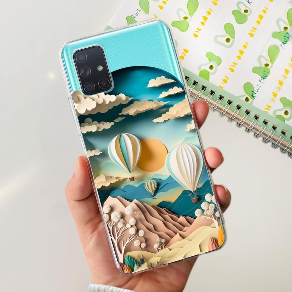 For Samsung Galaxy A31 A41 A51 A71 Case Cute Fashion Painted Cover Soft TPU Phone Case For Samsung A31 A41 Galaxy A51 A71 Bumper