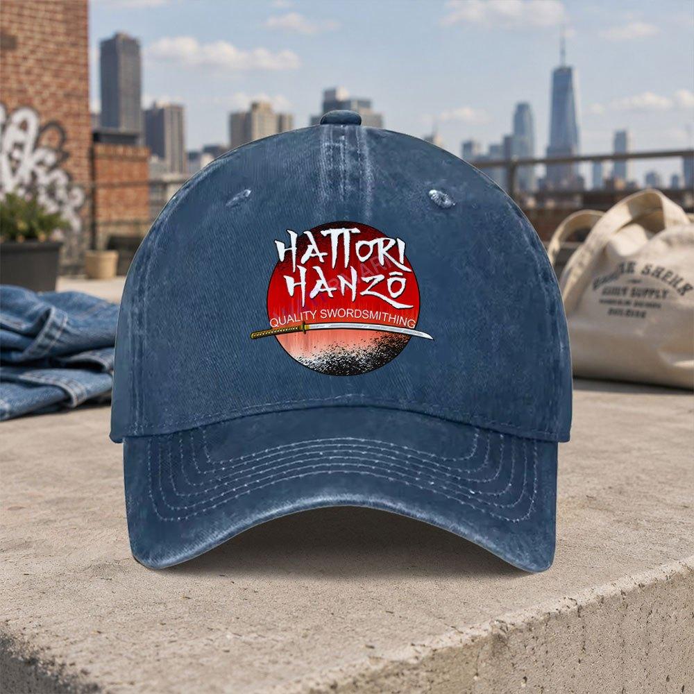 1pc Hattori Hanzo Katana Baseball Cap Suitable For Thanksgiving Gifts Themed Unisex Hat With Hook Loop Closure Anime For B