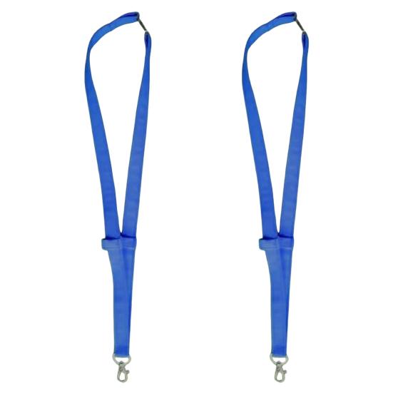 2Pcs Plain Fabric Pen Lanyards with Pen Glasses Holder Anti-Loss Student ID Badge Lanyard Practical Work Lanyard for Doctors Nurses Teachers