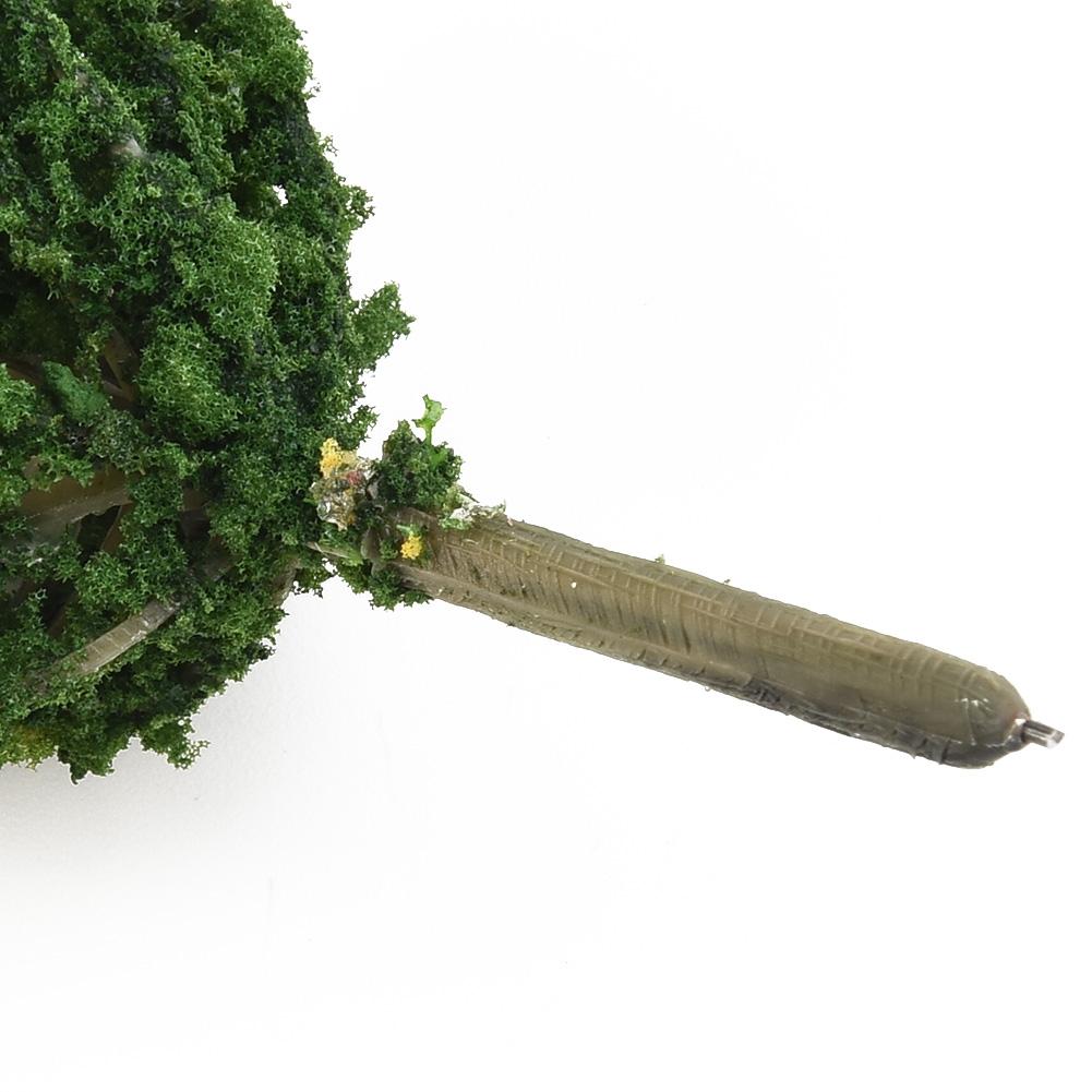 Пластиковые зеленые модели деревьев для строительства и игрушечного поезда, набор из 15 штук