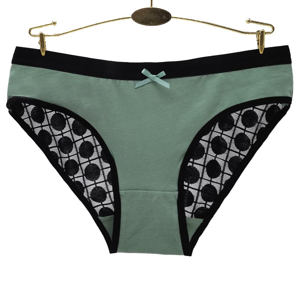 Сексуальные кружевные трусики, женское хлопковое нижнее белье, прозрачные трусы, трусы, нижнее белье, 6 шт./лот