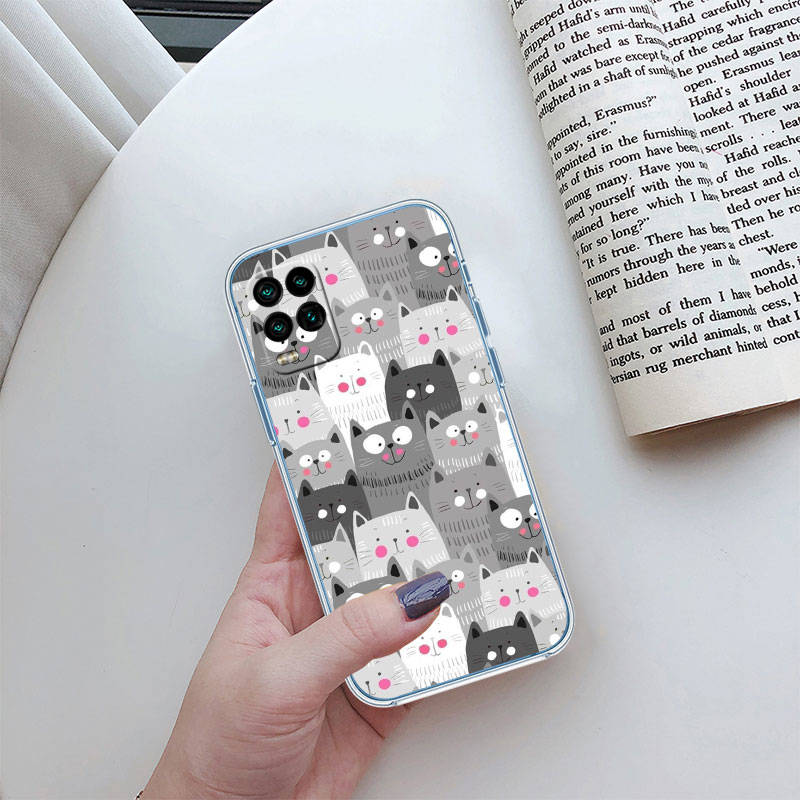 JO9 Cat Kitten Meow Phone Case for Motorola G34 G32 G31 G14 G84 G62 E32 G24 G72 G71 G73 G85 G200 G60S G60 G52 G51 G50 G42 G41 G32 G30