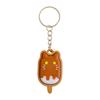 Chocolate Ice Cream Clicker Keychain Cartoon Plastic 3D Printed Key Chain Mini Fingertip Button Funny Fidget Travel Gift