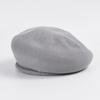 LALA Spring Summer Cotton Beret Bread Hat - Grey