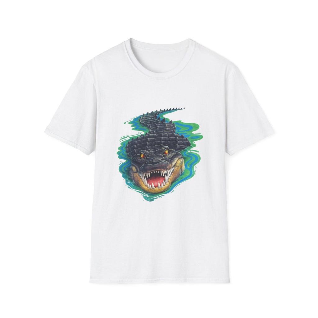 Alligator Cotton T-Shirt and kids shirt | Vintage Wildlife Gator Graphic Tee | Swamp Predator Animal Shirt and kids shirt