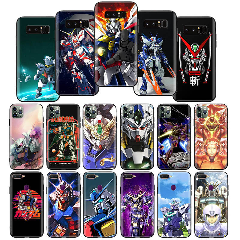 W-19 Gundam Meister Soft Case for Xiaomi Redmi 10A 10C 12C 13C 9A 9C 9T A3 A3X Note 8 9 10 11 12 13 Poco F5 F6 M6 X3 X6 C50 C51 C55 C65 Pro Plus 4G 5G