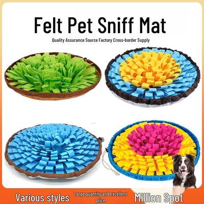 Коврик для вынюхивания для питомцев и миска для медленного кормления: Игрушка-пазл для выдачи лакомств двойного назначения для кошек и собак