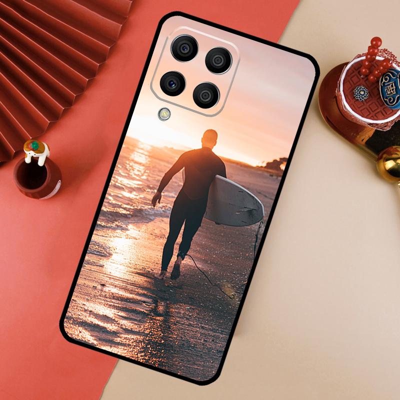 Surf Surfboard For Samsung Galaxy M32 M16 M06 M12 M55 M15 M35 M14 M34 M54 M11 M21 M31 M13 M33 M53 M52 Case