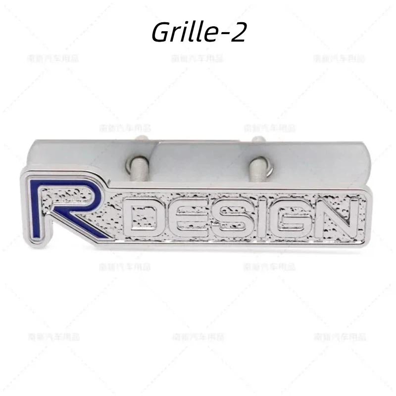 3D Metal Rdesign R Design Front Grill Car Badge Sticker Emblem Decal Decoration For XC40 XC60 XC90 V90 S90 S60 V60 V40 C70