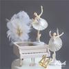 3Pcs Baby Shower Wedding Party Baking Girl Doll Cupcake Topper Cake Topper Ballet Girls