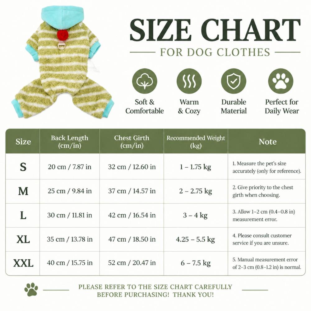 Thickened Dog Hoodie Jumpsuit Warm Dog Winter Clothes Cute Pet Four Legged Outfit  Outdoor Play