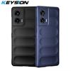KEYSION Shockproof Case for Motorola Edge 50 Fusion 5G Anti-skid Soft Silicone Phone Back Cover for Motorola MOTO G85 5G