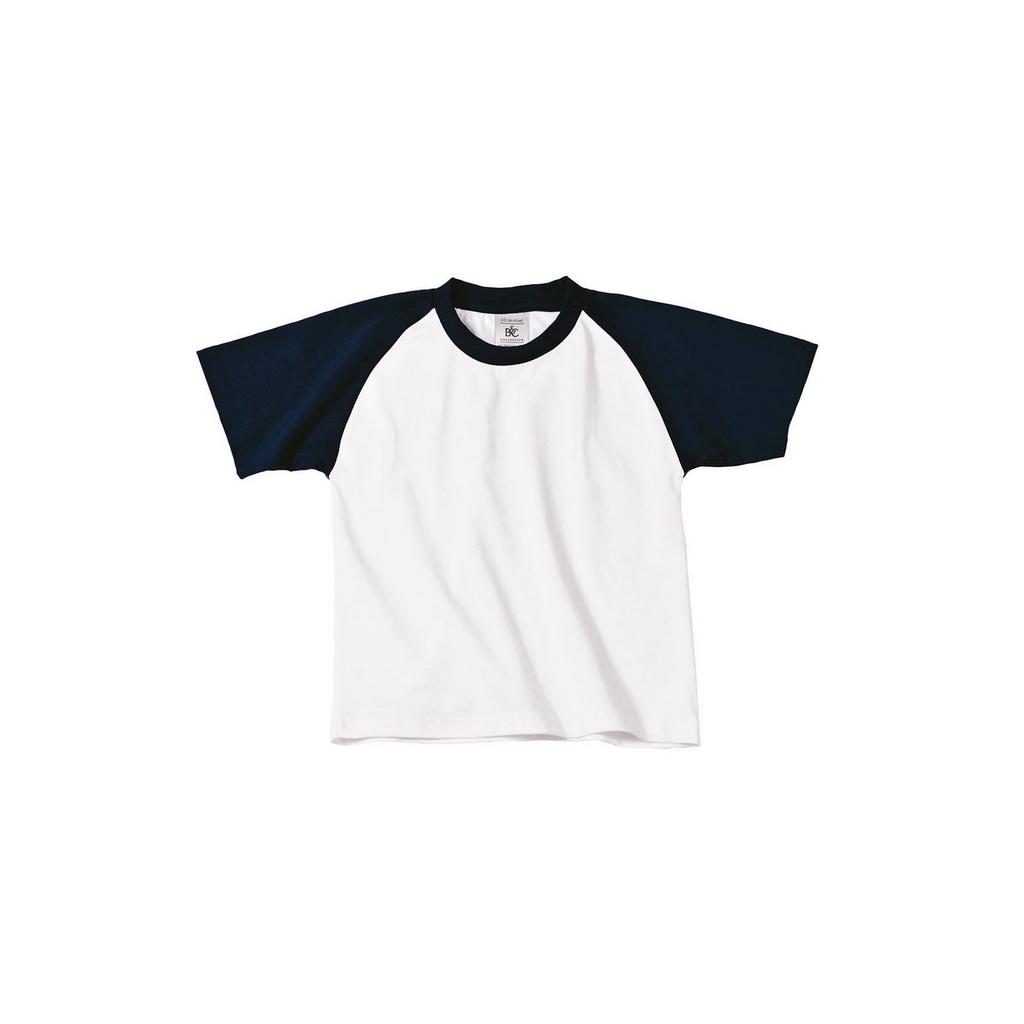 B&C Childrens Boys Short Sleeve Baseball T-Shirt