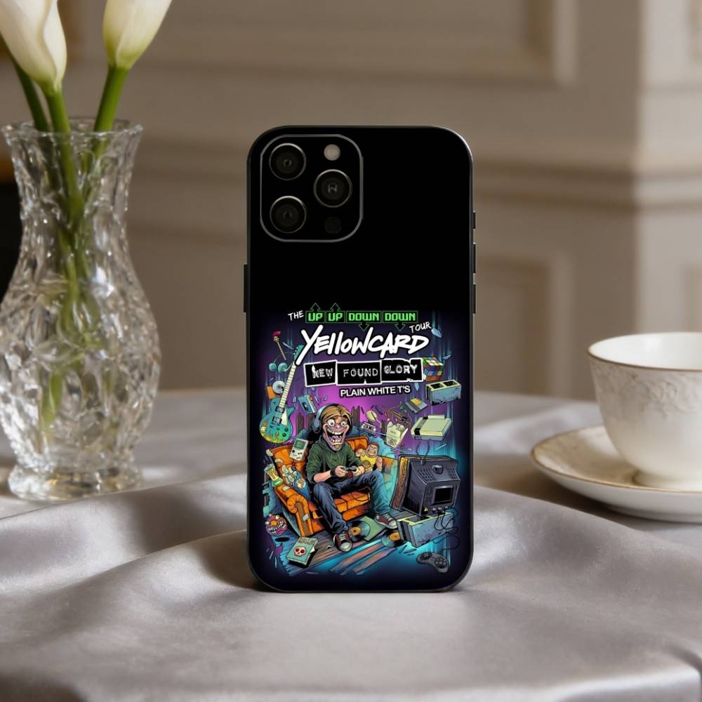 Rockin Y-Yellowcard Band Phone Case Silicone Soft For IPhone 17pro 16 15 14 13 12 11 X XR Plus Pro Max Plus