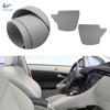 Gray Micro Leather Car Accessories Front Door Armrest Panel Cover Trim For Toyota Prius 30 2009 2010 2011 2012 2013 2014