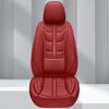 1 шт. Чехлы на сиденья автомобиля со встроенной поясничной поддержкой, перфорированная кожа ПУ премиум-класса, всесезонные, универсальная посадка для большинства автомобилей