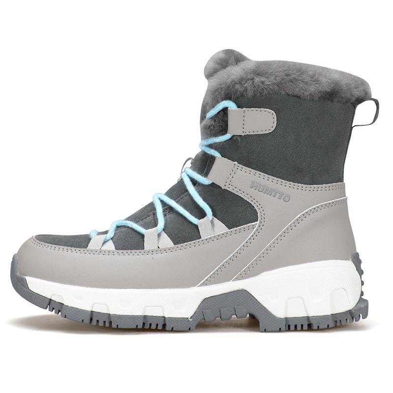 HUMTTO Шерстяные зимние сапоги женские из натуральной кожи уличные ботильоны для женщин зимняя повседневная теплая женская спортивная обувь