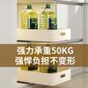 Многофункциональная кухонная выдвижная полка для хранения посуды из нержавеющей стали, выдвижная корзина, ящик, полка для посуды
