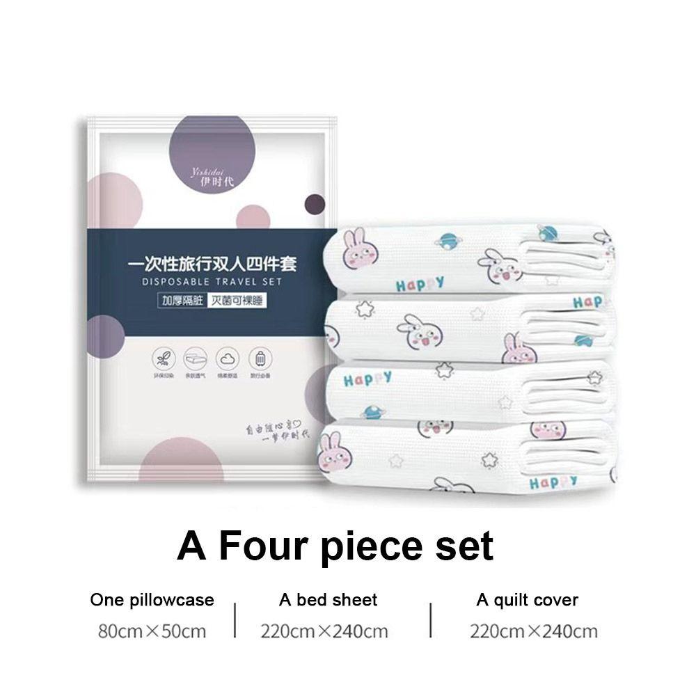 Dirty Proof Duvet Cover Pillowcase 3 / 4-Piece Isolation Sheets Sleeping Bag Quilt Cover Travel