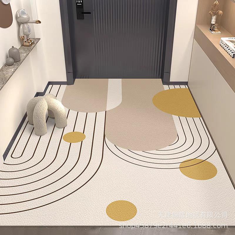 Простой входной коврик для прихожей, водонепроницаемый, маслостойкий и грязеотталкивающий, за ним легко ухаживать, не скользит и не режет ноги