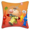 Мультяшные Чехлы для Подушек Hey For Pikmins Мультяшные Декоративные Чехлы для Подушек на Диван для Дома Двусторонние Короткий Плюш Милый Чехол для Подушки