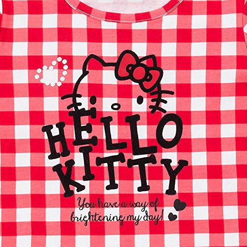 Sanrio Футболка Hello Kitty в клетку 110 см (красный)