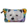 Women Dog Print Cosmetic Bag Toiletries Organize Travel Storage Case 6774