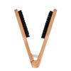 Double Brushes Hair Straightener Comb Wooden Hairdressing Comb New V-shaped Clamp Comb