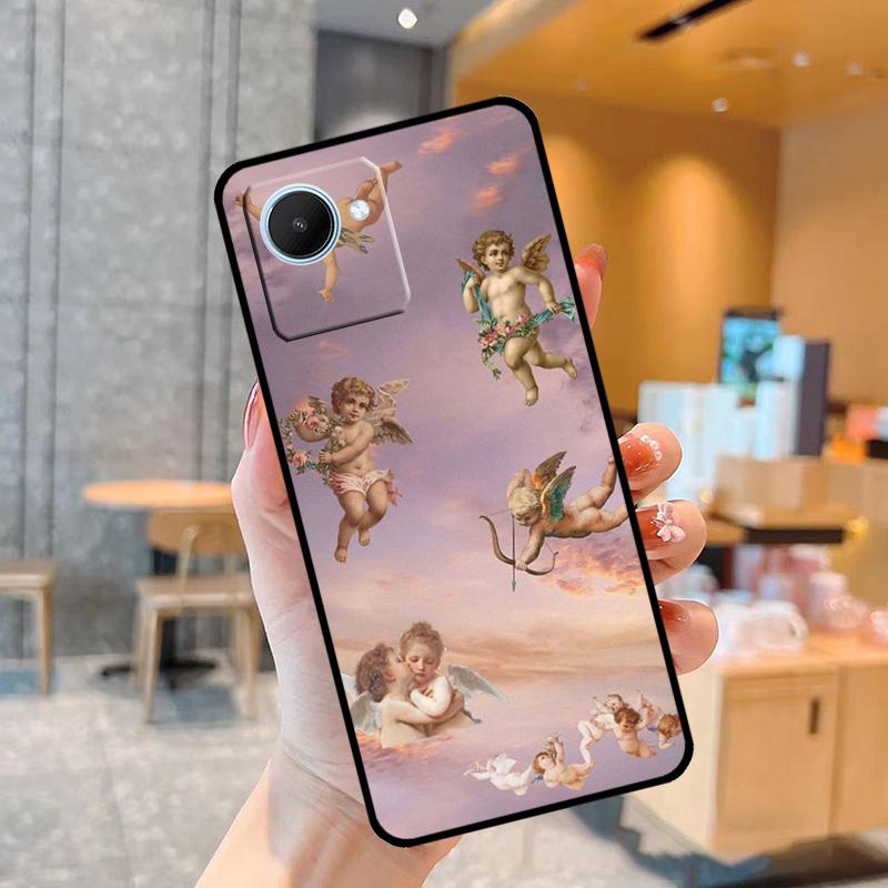Чехол с принтом мультяшного ангела и младенца для Realme C55 C33 C31 C35 C30 C11 C15 C25s C21Y GT Neo 5 3T 2T 8 9 10 11 Pro Plus