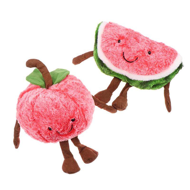Творческая плюшевая игрушка в виде фруктов, мультяшная кукла с арбузом и вишней, мягкая плюшевая подушка Kawaii, украшение для дома, праздничные подарки