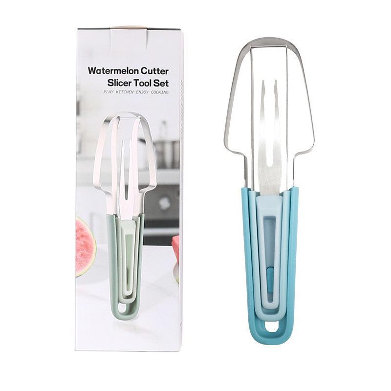 Stainless Steel 3-in-1 Watermelon Slicer & Fruit Tool