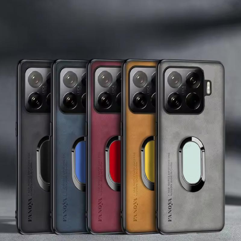 Магнитный держатель-кольцо Чехол Для Xiaomi 15T Pro Мягкий силикон Кожаная отделка под овчину Защитная крышка для объектива Для Xiaomi 15T Pro