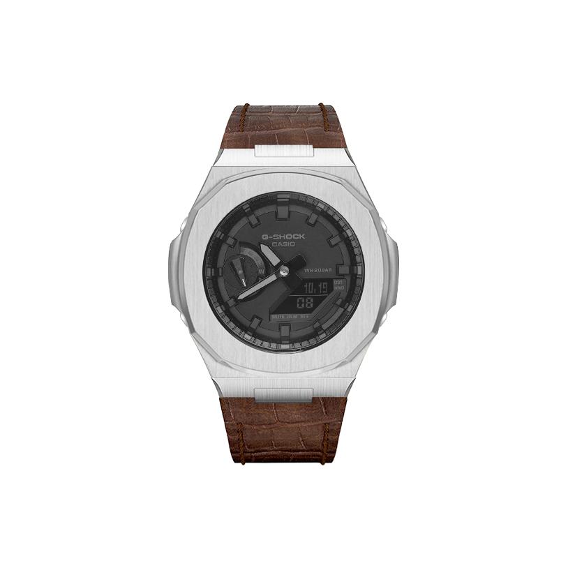 Casio Коллекция Custom Collection Часы Duke Honor с кварцевым механизмом Унисекс Черный циферблат GA-2100-1A1(Watch8--)