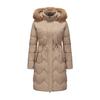Padded clothes women's winter new padded clothes large fur collar medium length thickened waist padded jacket
