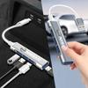 2025 Для Nissan USB C ХАБ USB 3.0 ХАБ Type C 4-портовый Мульти-разветвитель Адаптер OTG Macbook ХАБ Для Nissan Nismo Tiida GTR Almera X-T