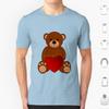 Футболка Teddy Love Мужская Женская Детская 6xl Медвежонок Teddy Love Медведь Тедди День Святого Валентина Валентин Красный Индийский красный Индийский коричневый Игрушка Игрушки