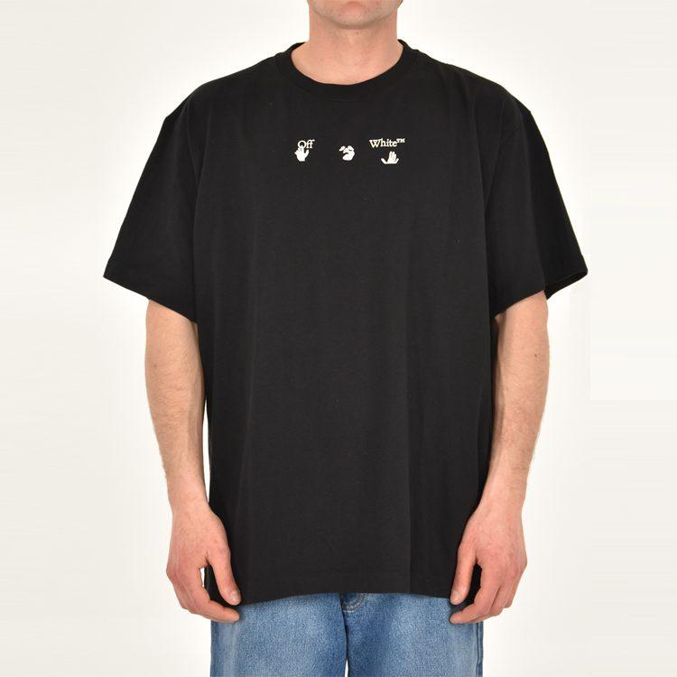 OFF WHITE Футболка со стрелкой-маркером OMAA038S21JER0021025